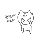 いつもねこ。（韓国語）（個別スタンプ：22）