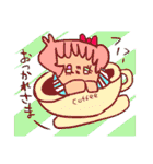 カラフルガールのニコニコ日常会話（個別スタンプ：4）