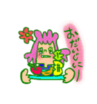カラフルガールのニコニコ日常会話（個別スタンプ：19）