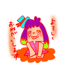 カラフルガールのニコニコ日常会話（個別スタンプ：34）