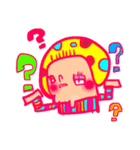カラフルガールのニコニコ日常会話（個別スタンプ：36）