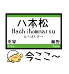 山陽本線(広島) 気軽に今この駅だよ！（個別スタンプ：15）