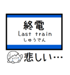 山陽本線 神戸線 気軽に今この駅だよ！（個別スタンプ：34）