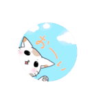 水玉ミケねこ（個別スタンプ：2）