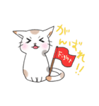 水玉ミケねこ（個別スタンプ：4）