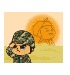 ヒガキン大佐の荒野作戦（個別スタンプ：4）