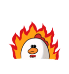 ふてぶてしいチキンさん（個別スタンプ：9）