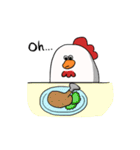 ふてぶてしいチキンさん（個別スタンプ：16）