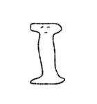 にっこりアルファベット（個別スタンプ：9）