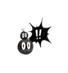 黒い玉っころのミニとマム（個別スタンプ：9）