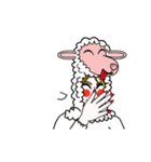 動画：羊の被り物をかぶったハニー（個別スタンプ：10）