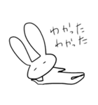 やる気の無いうさぎ（個別スタンプ：3）