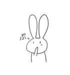 やる気の無いうさぎ（個別スタンプ：34）