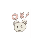しろくまくんの誰でも使えるスタンプvol1（個別スタンプ：1）