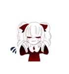赤と黒の女の子（個別スタンプ：3）
