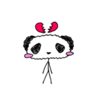 Stick figure panda 1（個別スタンプ：2）