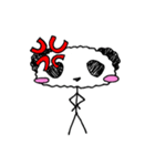 Stick figure panda 1（個別スタンプ：4）