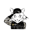 ミリタリー CATSOBAT-キャットソバット-（個別スタンプ：1）