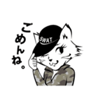 ミリタリー CATSOBAT-キャットソバット-（個別スタンプ：13）