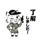 ミリタリー CATSOBAT-キャットソバット-（個別スタンプ：24）