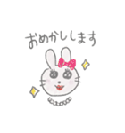 うさぎとなかまたち（個別スタンプ：4）