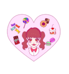 colorful kawaii girl 2（個別スタンプ：29）