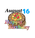 8月15日～8月31日のお誕生日ケーキ（個別スタンプ：9）