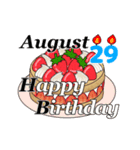 8月15日～8月31日のお誕生日ケーキ（個別スタンプ：22）