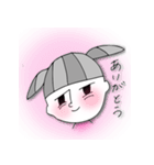 冷めた目さーちゃんモノクロ（個別スタンプ：14）