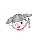 冷めた目さーちゃんモノクロ（個別スタンプ：16）