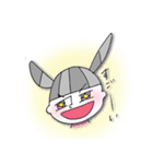冷めた目さーちゃんモノクロ（個別スタンプ：18）