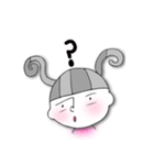 冷めた目さーちゃんモノクロ（個別スタンプ：19）