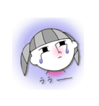 冷めた目さーちゃんモノクロ（個別スタンプ：22）