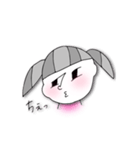 冷めた目さーちゃんモノクロ（個別スタンプ：23）