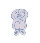女の子，男の子といぬ（個別スタンプ：3）