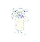 女の子，男の子といぬ（個別スタンプ：8）
