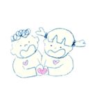 女の子，男の子といぬ（個別スタンプ：16）