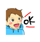パーカー少年（個別スタンプ：7）