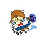 マジェンタとロデオ（個別スタンプ：9）
