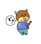 マジェンタとロデオ（個別スタンプ：33）