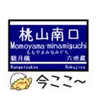 私鉄 宇治線 本線 気軽に今この駅だよ！（個別スタンプ：23）