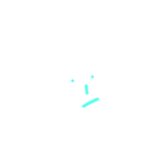 シンプルな顔文字です（個別スタンプ：3）