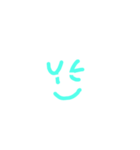 シンプルな顔文字です（個別スタンプ：7）