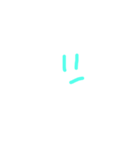 シンプルな顔文字です（個別スタンプ：11）