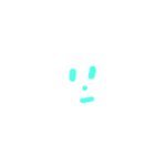 シンプルな顔文字です（個別スタンプ：16）