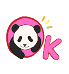 ごろごろ♪子パンダ（個別スタンプ：3）