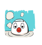 文鳥ちゃんとペンギンくん（個別スタンプ：24）