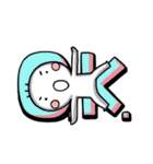 ピーズ目の三毛さん（個別スタンプ：20）