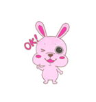 もちもちアニマル うさぎ（個別スタンプ：1）