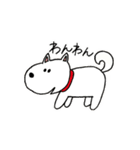 ゆるゆるな日本犬たち（個別スタンプ：5）